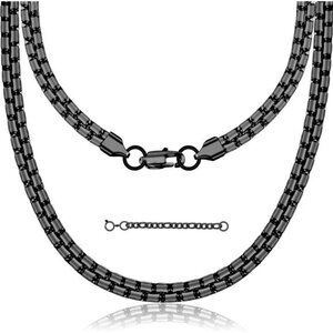 Trendy Square Rolo Necklace Chains for Men Non-tarnish Necklace Chain - 16